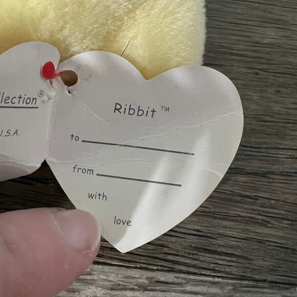 Vintage Ty 1996 Pillow Pal Ribbit the Frog Plush - Picture 4 of 7